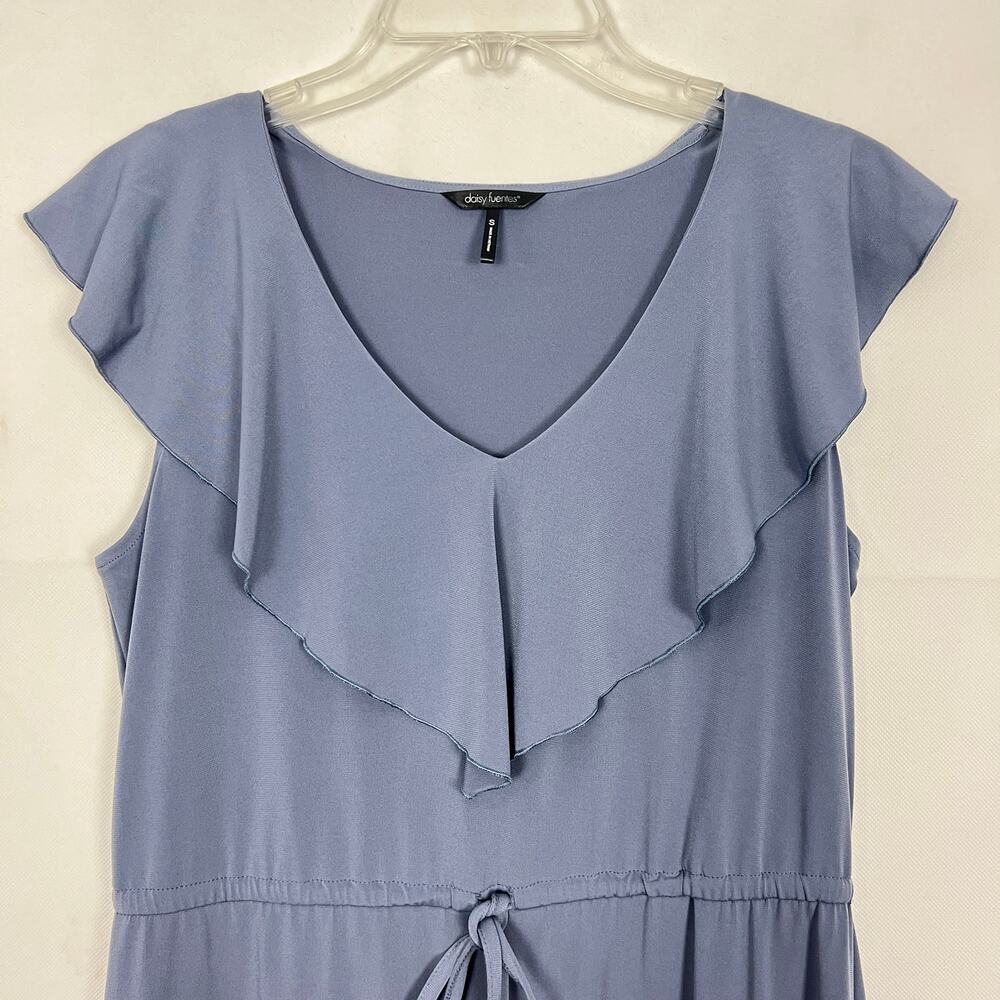 Daisy Fuentes Ruffle Blue Dress - Picture 4 of 13